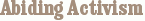 Abiding Activism