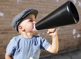 megaphone kid