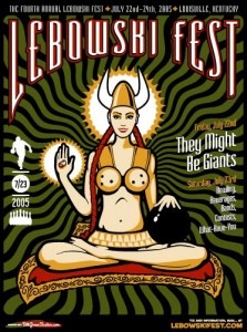 lebowskifest poster by bill green