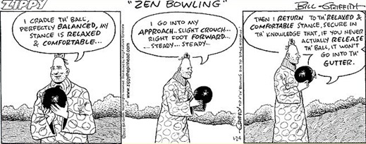 Zen Bowlin with Zippy the Pinhead