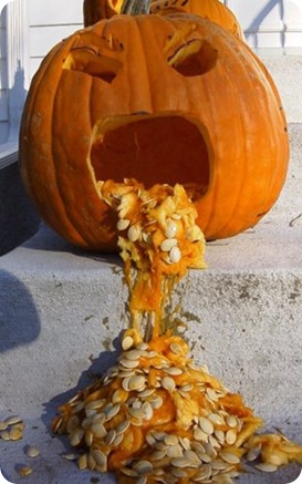 vomiting pumpkin