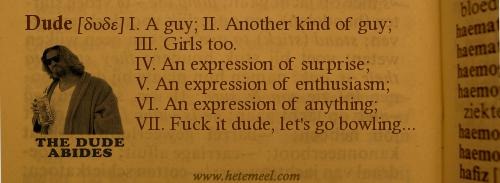 dude dictionary