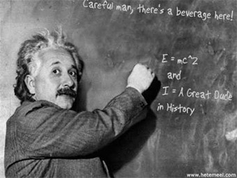 einstein is a dude