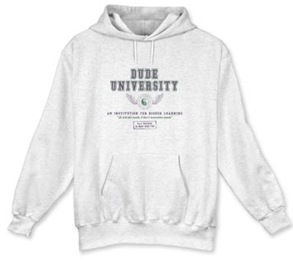 dude university sweatshirt